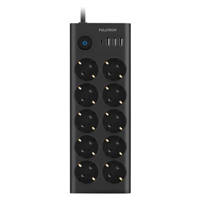 FULLTECH TERMAL AKIM KORUMALI 10 LU UZATMA KABLOSU 3XUSB 1X TYPE C FTR-14