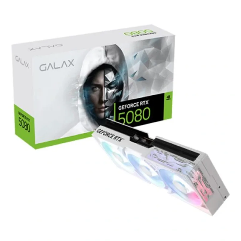 Galax RTX 5080 1-Click OC White 58NZN6MDBCWH 256 Bit GDDR7 16 GB Ekran Kartı