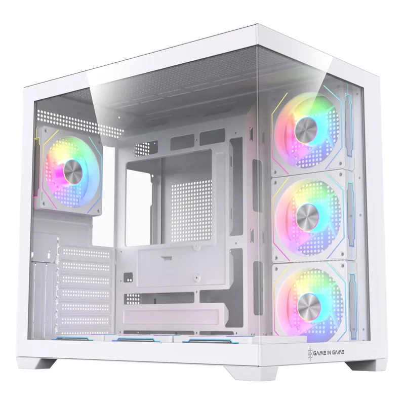 Game İn Game Dream Beyaz 7x12cm Argb Fanlı Akvaryum Kasa