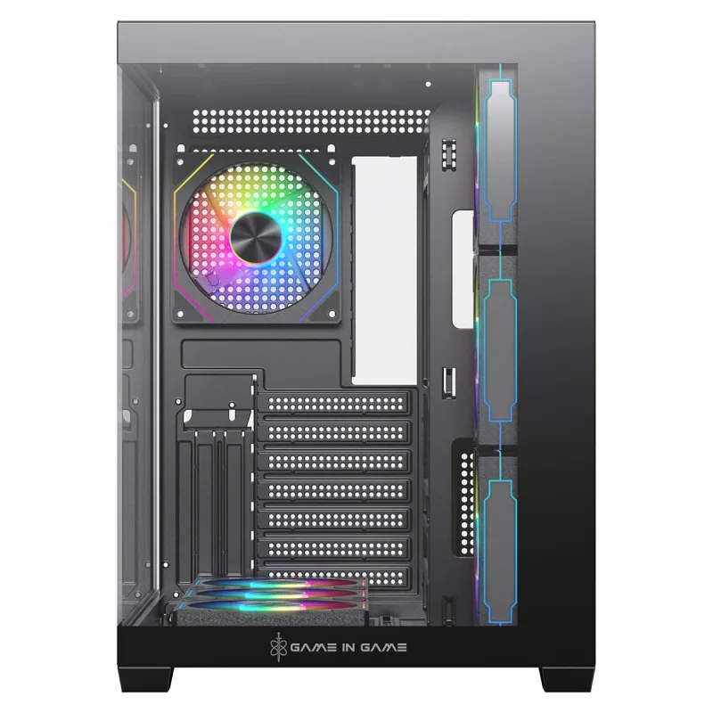 Game İn Game Dream Siyah 7x12cm Argb Fanlı Akvaryum Kasa