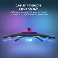 Gamepower 27" Vivid V80 Fast VA Panel Curved RGB 300Hz 0.5ms FHD 2x2W Speaker Oyuncu Monitörü