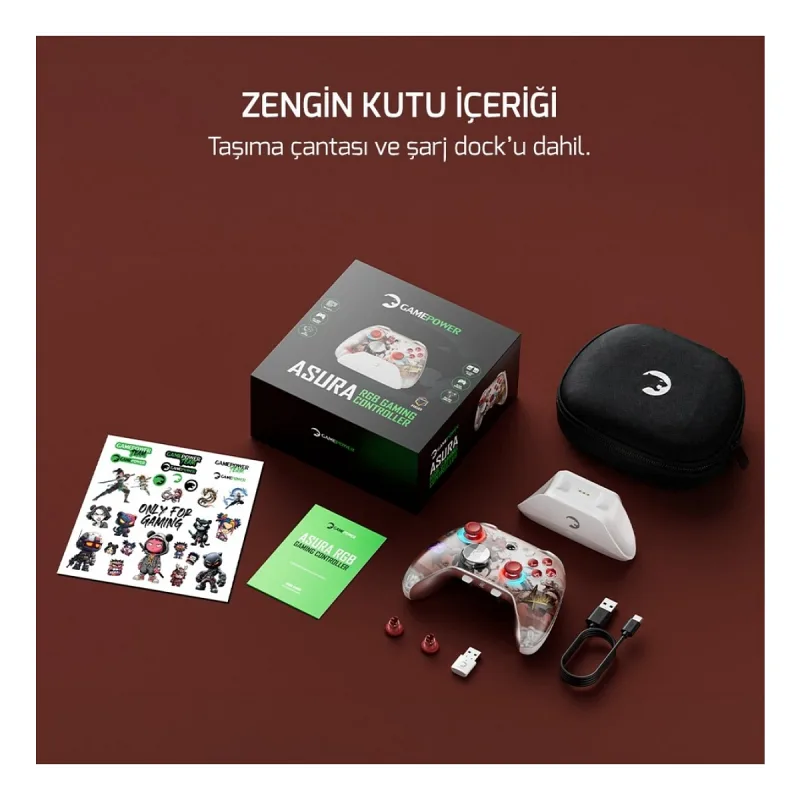 Gamepower Asura Kablolu/Kablosuz PC Oyun Kolu