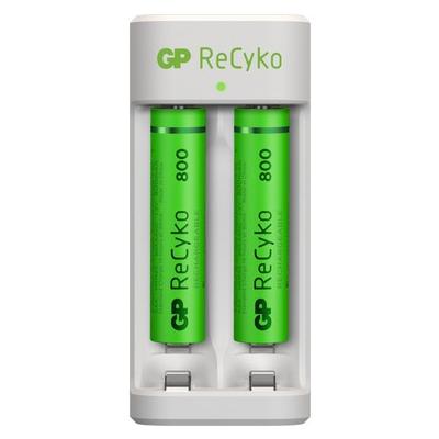 GP RECYKO E211 USB AA-AAA ŞARJ CİHAZI GP RECYKO 800 MAH AAA INCE PİL 2'Lİ