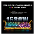GravaStar Mercury K1 Pro Sarı RGB %75 TKL X Kailh Switch Kablolu/Kablosuz Mekanik Oyuncu Klavyesi