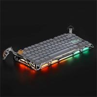 GRAVASTAR MERCURY K1 PRO RGB MEKANİK ALÜMİNYUM ÇERÇEVE İNGİLİZCE Q KABLOSUZ GAMİNG KLAVYE CYBERPUNK KLAVYE