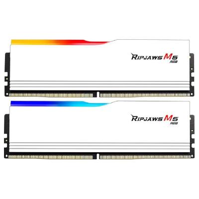 GSKILL RİPJAWS M5 RGB 32GB (2X16GB) DDR5 6000MHZ CL36 INTEL XMP BEYAZ DUAL KİT RAM