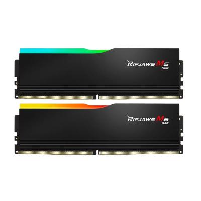 GSKILL RİPJAWS M5 SİYAH RGB DDR5-6000MHZ CL36 32GB (2X16GB) DUAL (36-36-36-96) 1.35V