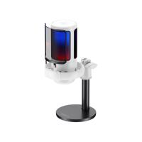 Havit Gamenote GK50 RGB Yayıncı Mikrofon - 24bit/192kHz - Kardioid - Gürültü Engelleme - Type-C + 3.5mm - Beyaz