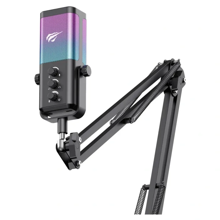 Havit Gamenote GK65 PRO RGB Yayıncı Mikrofon - Siyah