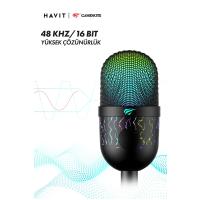 HAVİT GK52 RGB 48 KHZ/16 BİT MİKROFON
