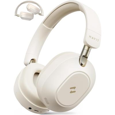 Havit H668BT ANC Bluetooth Kulaküstü Kulaklık - 80 Saat, Anc, Çift Cihaz Desteği, Hi-Res Audio - Bej