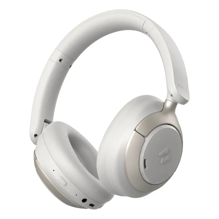 Havit H683BT Hybrid ANC Kafa Üstü Bluetooth Kulaklık Hi-Res - Beyaz