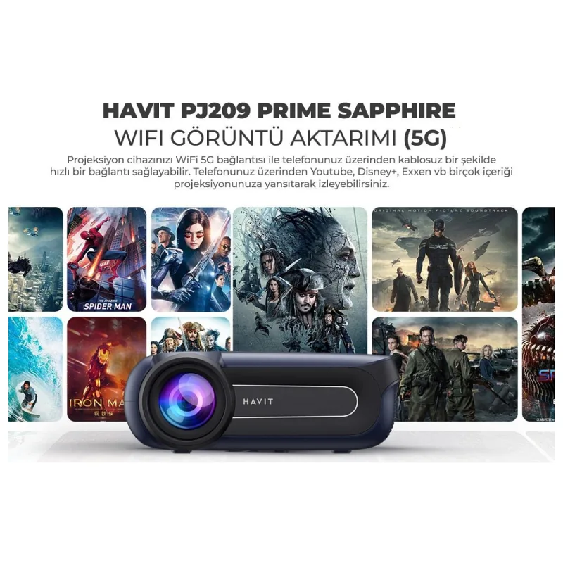 Havit PJ209 Prime Sapphire Full Hd 1080p Projeksiyon Cihazı