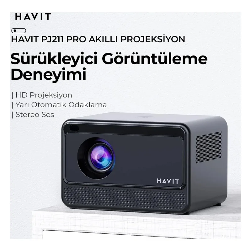 Havit PJ211 Pro Smart 180 Lümen Android Projeksiyon Cihazı