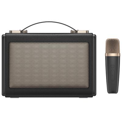 Havit SK823BT Mikrofonlu Bluetooth Hoparlör – Retro Tasarım, Kablosuz BT V5.3 Karaoke - Siyah