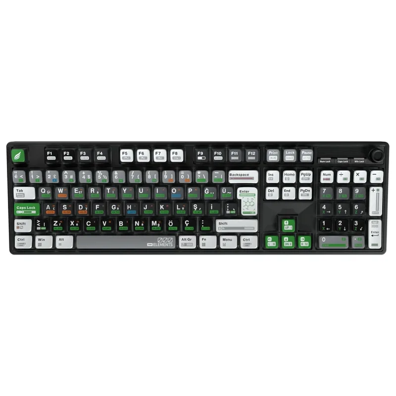 Hawk Gaming Chair HK510 RGB Prelubed Switch Kablolu/Kablosuz Mekanik Oyuncu Klavyesi
