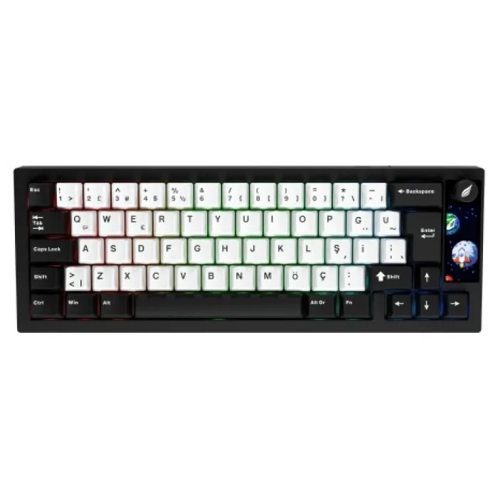 Hawk Gaming Chair HK540 RGB %65 Prelubed Switch Kablolu/Kablosuz Mekanik Oyuncu Klavyesi