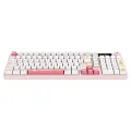 Hawk Gaming HK258 Beyaz-Pembe RGB Membrane Switch Kablolu/Kablosuz Oyuncu Klavyesi