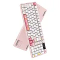 Hawk Gaming HK258 Beyaz-Pembe RGB Membrane Switch Kablolu/Kablosuz Oyuncu Klavyesi