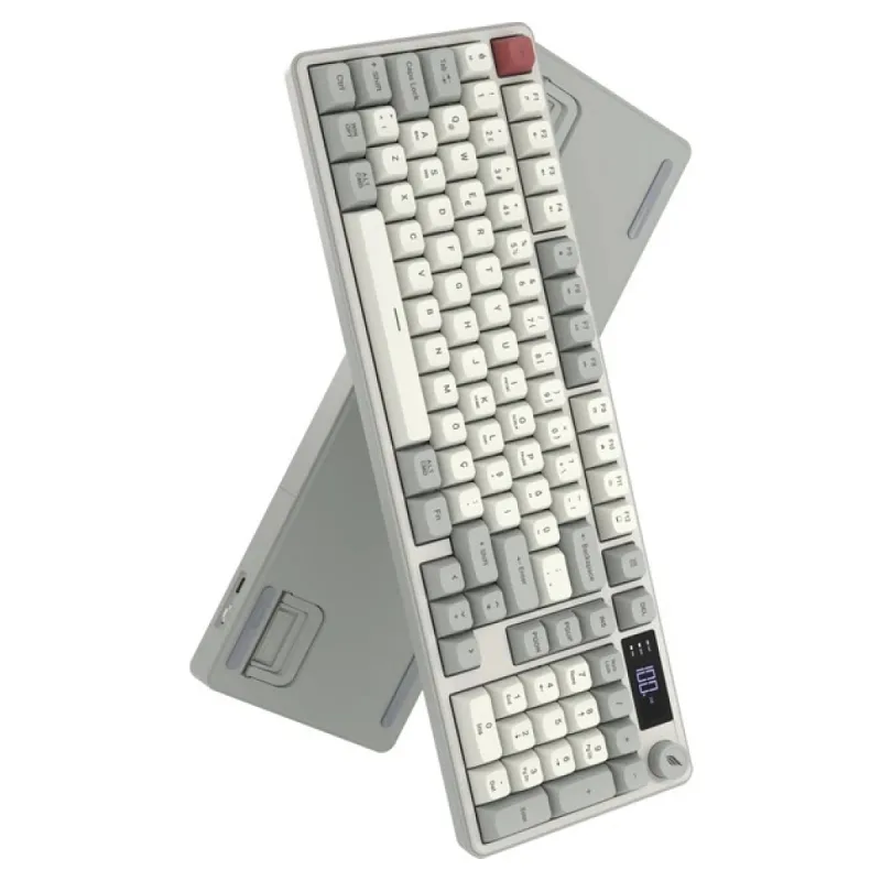 Hawk Gaming HK258 Kırmızı-Haki RGB Membrane Switch Kablolu/Kablosuz Oyuncu Klavyesi