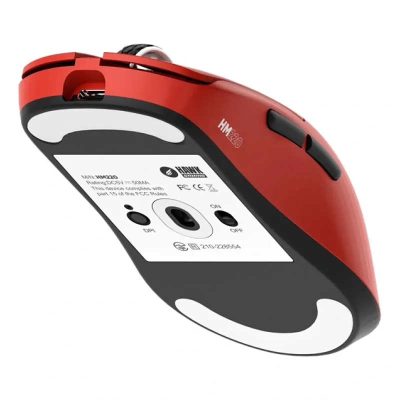 Hawk Gaming HM220 Kırmızı Şarjlı Optik Kablolu/Kablosuz Oyuncu Mouse