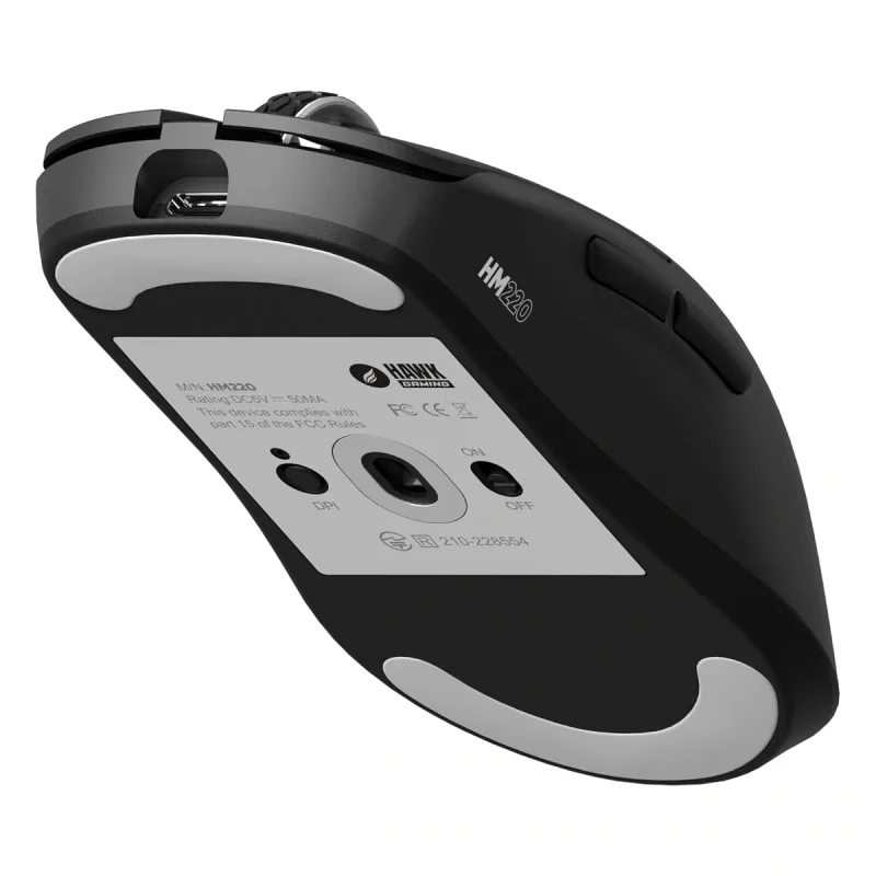 Hawk Gaming HM220 Siyah Şarjlı Optik Kablolu/Kablosuz Oyuncu Mouse