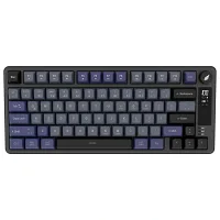 Hawk HK255 Membrane LCD RGB Kablosuz/Bluetooth Gri Mor %75 Türkçe Gaming Oyuncu Klavye