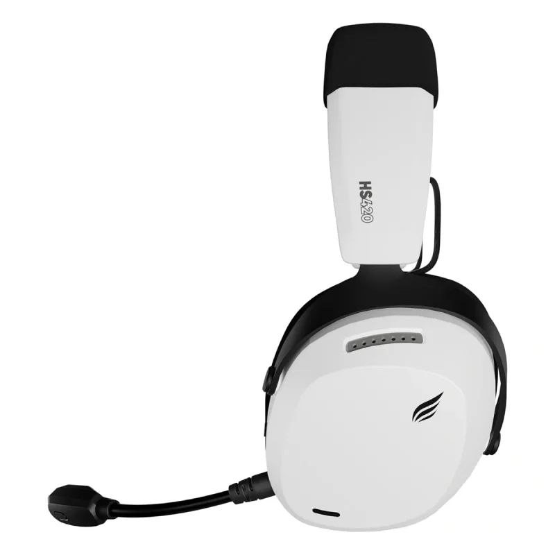 Hawk HS420 Beyaz 7.1 Type-C Kablolu/Kablosuz Kulak Üstü Oyuncu Kulaklığı
