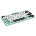HK255 Membrane LCD RGB Kablosuz/Bluetooth Gri Yeşil %75 Türkçe Gaming Oyuncu Klavye