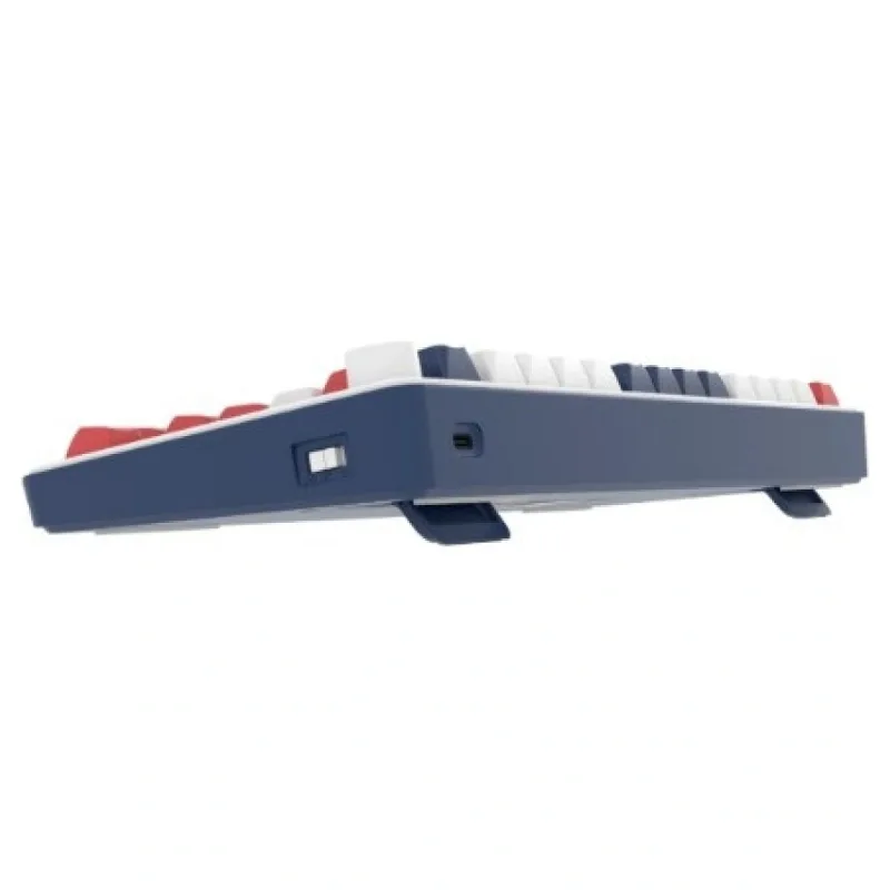 HK255 Membrane LCD RGB Kablosuz/Bluetooth Mavi Kırmızı %75 Türkçe Gaming Oyuncu Klavye