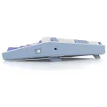 HK255 Membrane LCD RGB Kablosuz/Bluetooth Mavi Mor %75 Türkçe Gaming Oyuncu Klavye