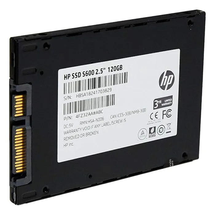 HP S600 120GB 520/500MB/S SATA III 3D NAND 2.5'' SSD 4FZ32AA