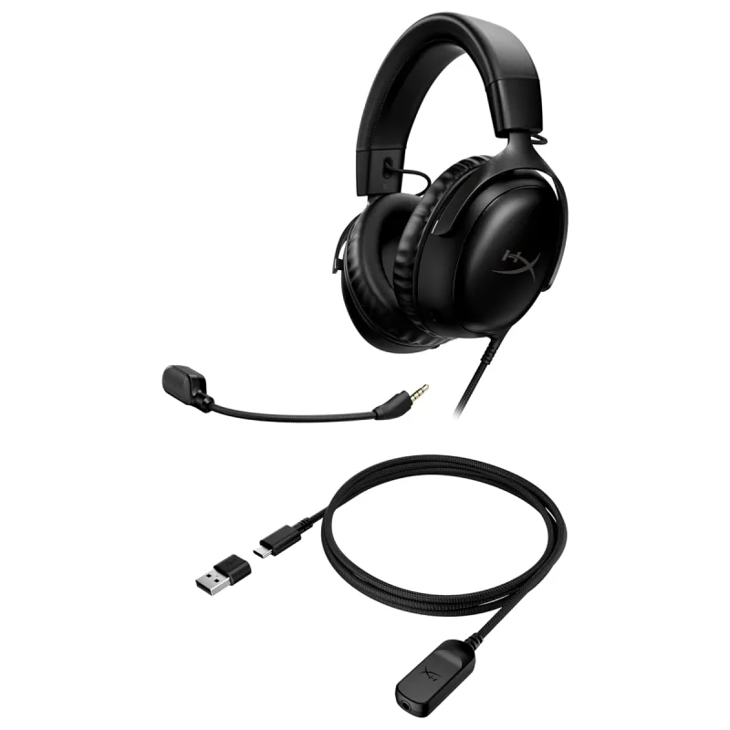 HyperX Cloud III 727A8AA Siyah Kablolu Kulak Üstü Oyuncu Kulaklığı