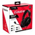 HyperX Cloud III 727A8AA Siyah Kablolu Kulak Üstü Oyuncu Kulaklığı