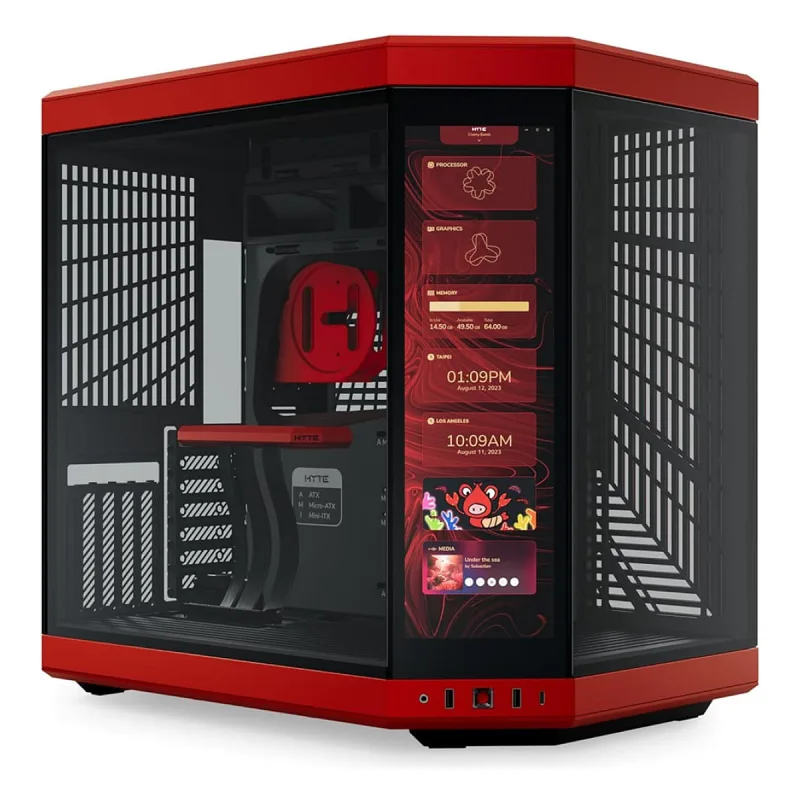HYTE Y70 Touch Red Cherry CS-HYTE-Y70TI-RB E-ATX Oyuncu Kasası