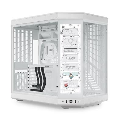 HYTE Y70 Touch Snow White Temperli Cam USB 3.2 E-ATX Dual Chamber Mid Tower Dokunmatik Ekranlı Gaming Kasa (CS-HYTE-Y70TTI-WW)