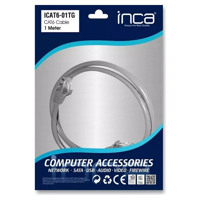 İNCA CAT 6 KABLO 1 METRE