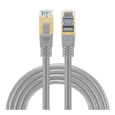 Inca ICAT8-10G Cat8 S/FTP 40Gbps 2000Mhz High Speed%100 Copper Network Kablo 10 Metre-Gri