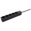 INCA IPW-44SY3 5 PORT AKIM KORUMALI LED TUŞLU PRİZ 3M - SİYAH