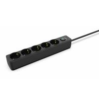 INCA IPW-44SY3 5 PORT AKIM KORUMALI LED TUŞLU PRİZ 3M - SİYAH