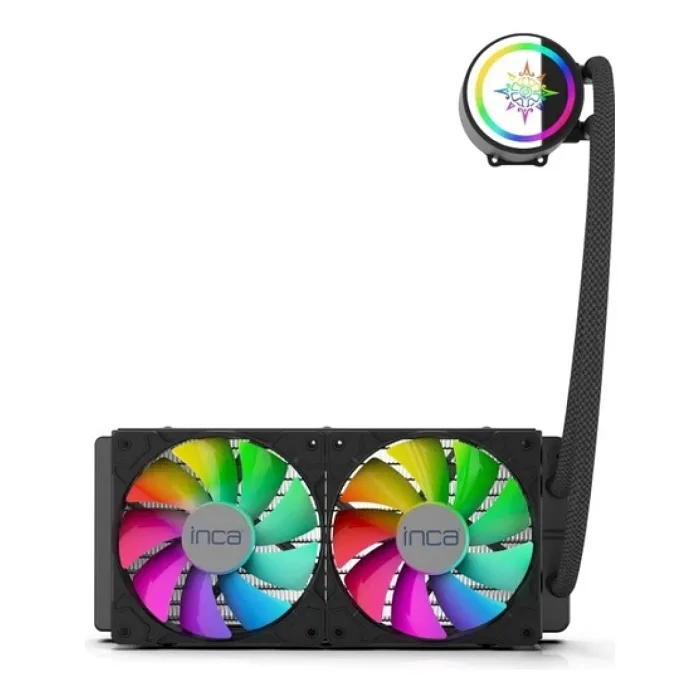 INCA ISS-02XN INTEL/AMD 2X120MM ARGB LED FANLI AM5 CONTROL REMOTE CPU LİQUİD COOLER