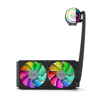 INCA ISS-02XN INTEL/AMD 2X120MM ARGB LED FANLI AM5 CONTROL REMOTE CPU LİQUİD COOLER