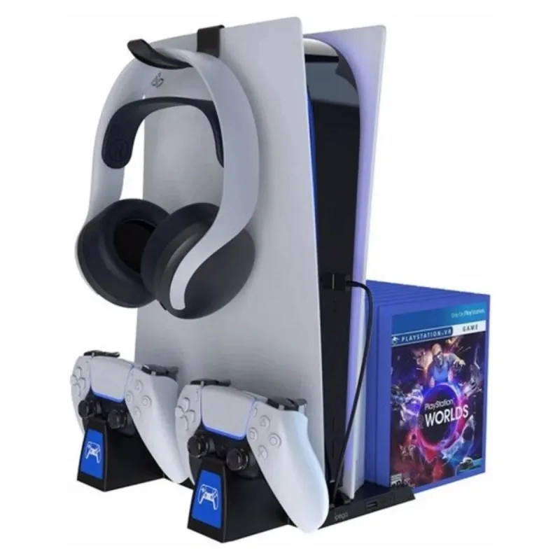 İPEGA PS5 PLAYSTATION 5 DİKEY ŞARJ STANDI VERTİCAL CHARGİNG DOCK 5 IN1 VERTİCAL STAND