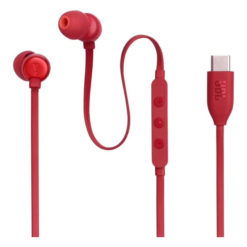 JBL Tune 310C Kırmızı Type-C Kablolu Kulak İçi Kulaklık