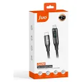 Juo 240W Dijital Led Ekranlı E-Mark Çipli PD 3.1 USB Type-C to Type-C Hızlı Şarj ve Data Kablosu 1 Metre