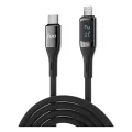 Juo 27W Dijital Led Ekranlı USB Type-C to Lightning iPhone iPad Hızlı Şarj ve Data Kablosu 1 Metre