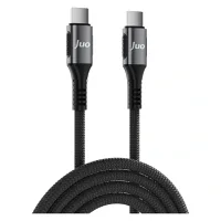 Juo 60W USB Type-C to Type-C Örgülü PD Hızlı Şarj ve Data Kablosu 1 Metre