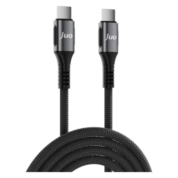 Juo 60W USB Type-C to Type-C Örgülü PD Hızlı Şarj ve Data Kablosu 1 Metre