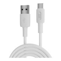 Juo 66W USB-A to USB Type-C Silikon Hızlı Şarj ve Data Kablosu 1 Metre Beyaz