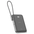 Juo Magsafe Powerbank 10000mAh Standlı 20W Dahili Type-C Kablolu Taşınabilir Hızlı Şarj Cihazı Siyah
